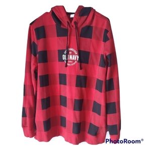 Old Navy Red And Black Women's Hoodie Youth XL